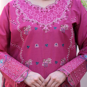 Embroidered Cotton Suit – Zara for women — Rangooz