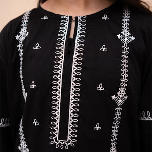 Embroidered Cotton Lawn Suit – Shaam for girls — Rangooz