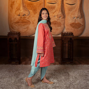 Embroidered Jacquard Suit – Gulrukh for girls — Rangooz