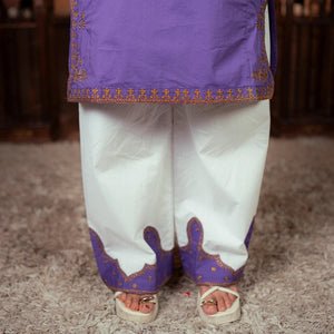 Embroidered Cotton Suit – Benafsha for girls — Rangooz