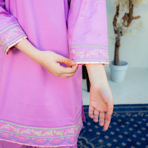 Embroidered Cotton Suit – Kashish for girls — Rangooz