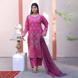 Embroidered Cotton Suit – Zara for women — Rangooz