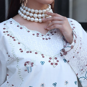 Embroidered Cotton Suit – Yasmin for women — Rangooz