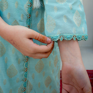 Embroidered Jacquard Suit – Feroza for girls — Rangooz