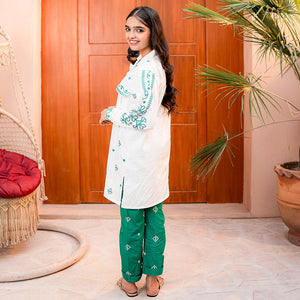 Embroidered Cotton Suit – Pakeezah for girls — Rangooz