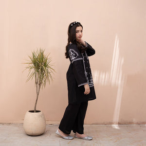 Embroidered Cotton Lawn Suit – Shaam for girls — Rangooz