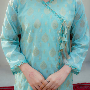 Embroidered Jacquard Suit – Feroza for girls — Rangooz
