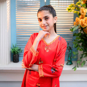 Printed Cotton Suit – Gulnar for girls — Rangooz
