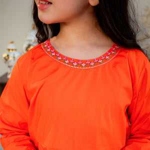 Embroidered Cotton Suit – Mehrab for girls — Rangooz