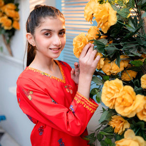 Printed Cotton Suit – Gulnar for girls — Rangooz