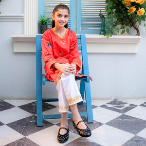 Printed Cotton Suit – Gulnar for girls — Rangooz