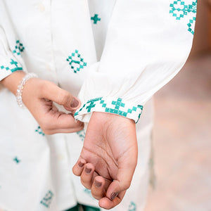 Embroidered Cotton Suit – Pakeezah for girls — Rangooz