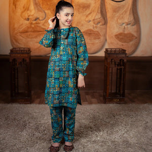 Printed Lawn Suit – Kashaan for girls — Rangooz