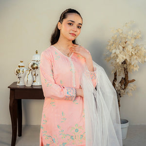 Embroidered Cotton Suit – Shafaq for girls — Rangooz