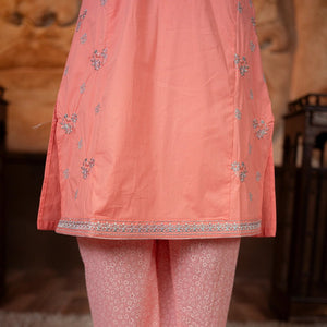 Embroidered Cotton Suit – Sehar for girls — Rangooz