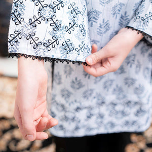 Embroidered Cotton Suit – Zalfa for girls — Rangooz
