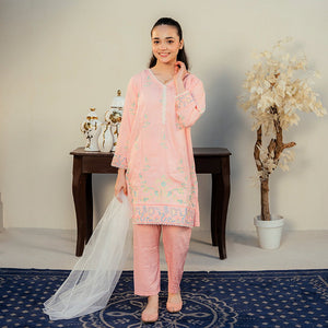 Embroidered Cotton Suit – Shafaq for girls — Rangooz