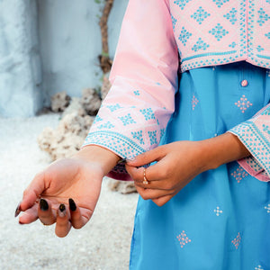 Embroidered Cotton Suit – Sitara for girls — Rangooz