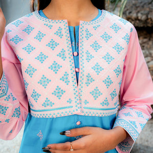 Embroidered Cotton Suit – Sitara for girls — Rangooz