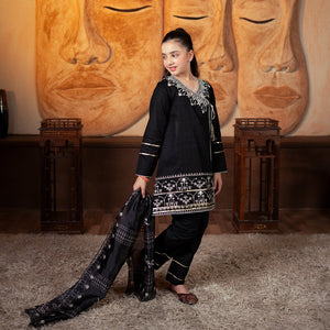 Embroidered Cotton Lawn Suit – Afsoon for girls — Rangooz