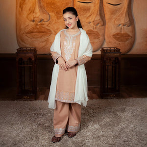 Embroidered Cotton Suit – Noor for girls — Rangooz