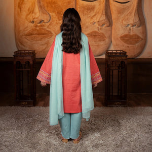 Embroidered Jacquard Suit – Gulrukh for girls — Rangooz