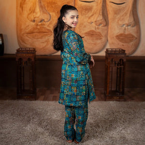 Printed Lawn Suit – Kashaan for girls — Rangooz