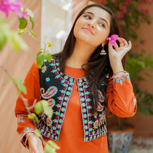 Blooming Tradition in Cotton Suit for girls — Rangooz
