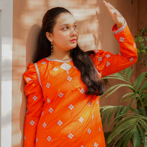 Apricot 2 PC Cotton Suit for girls — Rangooz