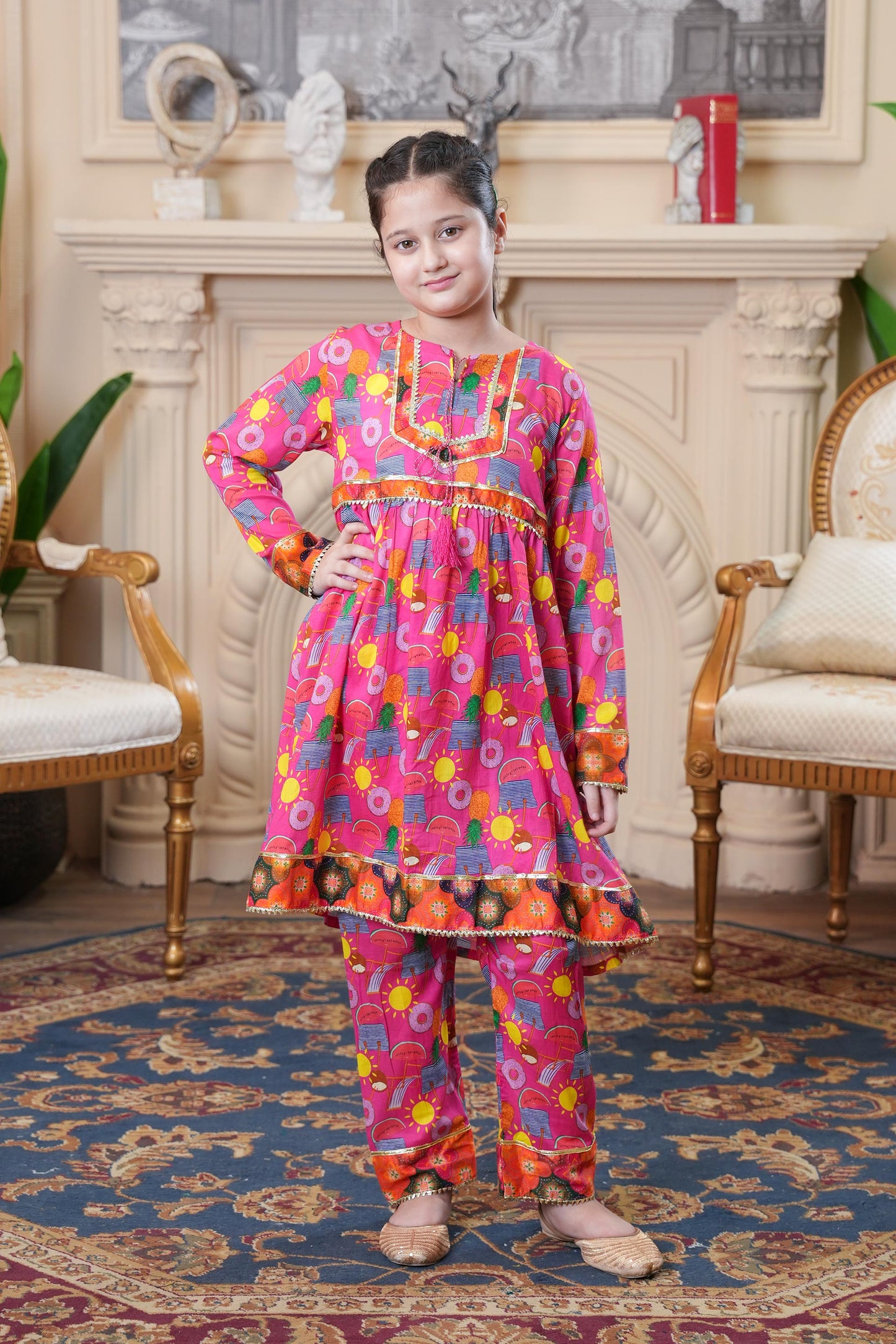SunShine All-Over Printed Lawn 2 Piece Set