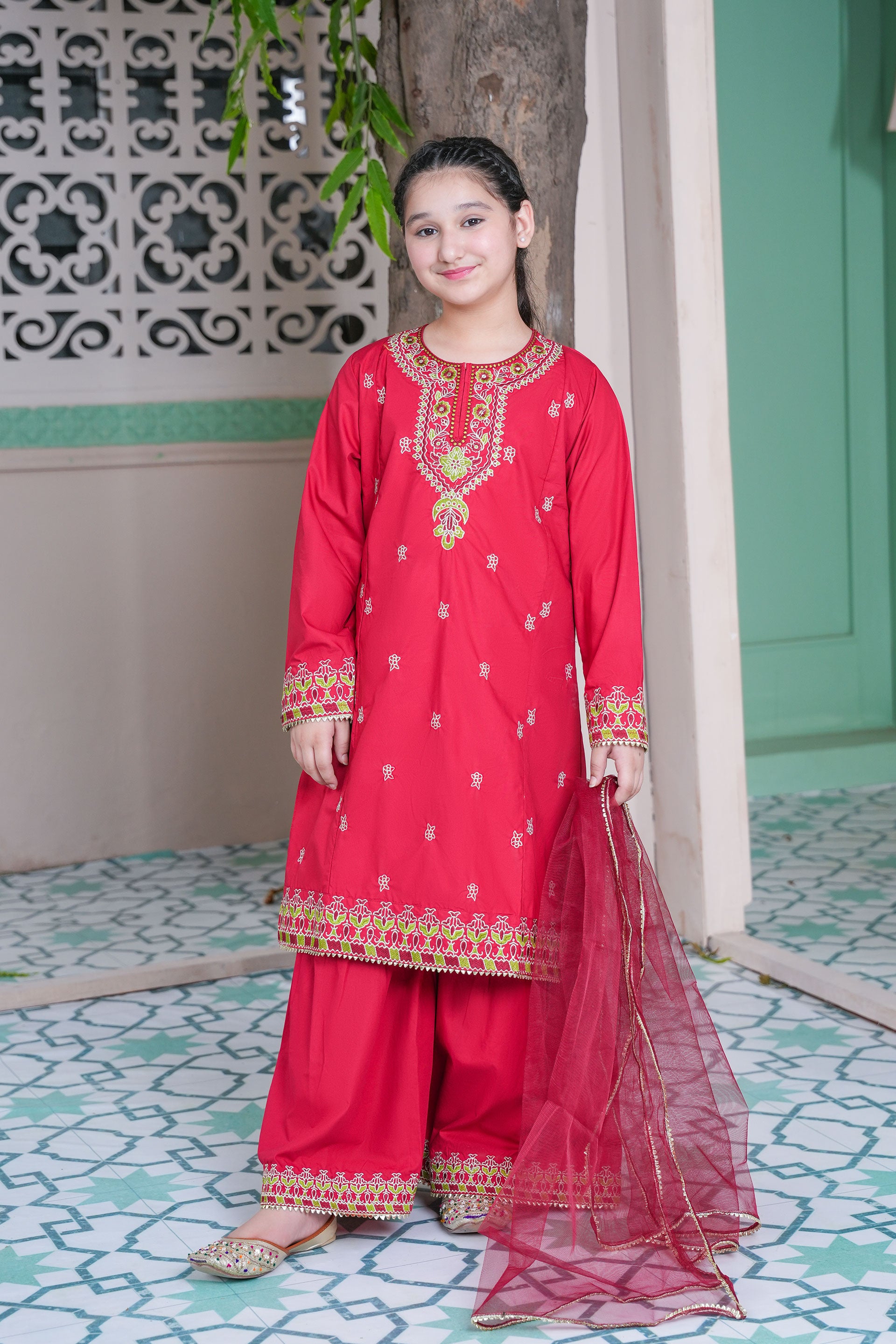 Vermilion - 3 PC Cotton