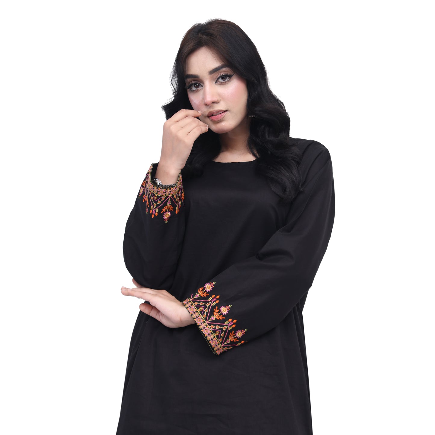 Black Embroidered Co-ord Set