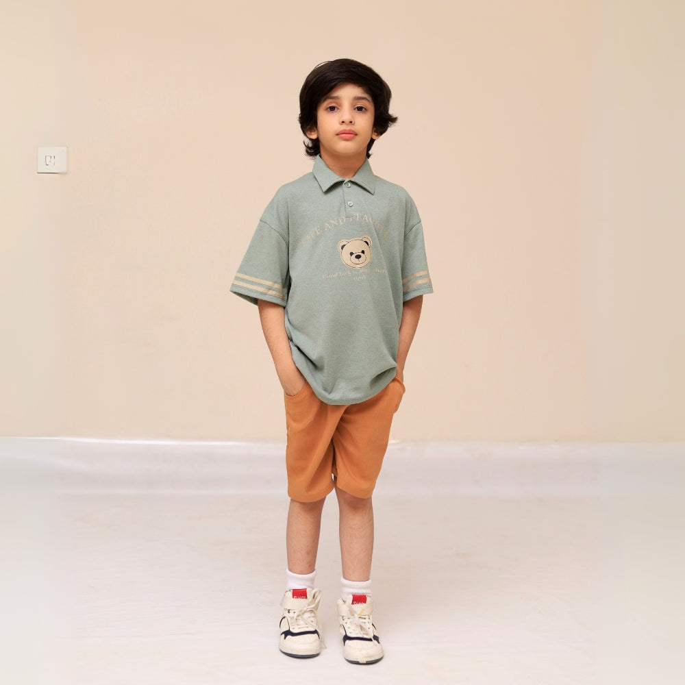 Kids Polo Shirt & Shorts Set – Lightweight Summer Wear