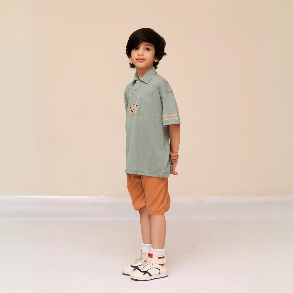 Kids Polo Shirt & Shorts Set – Lightweight Summer Wear