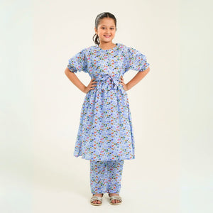 Cloudy Sky Frock Set for girls β Rangooz