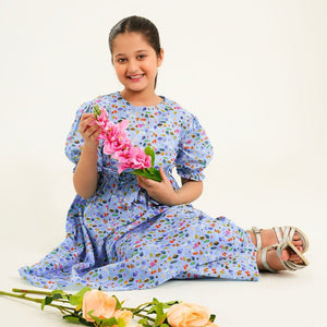 Cloudy Sky Frock Set for girls β Rangooz