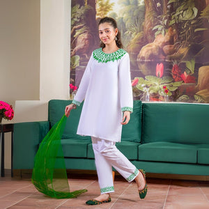 The Freedom Edit – Signature Embroidery in Cotton for girls — Rangooz