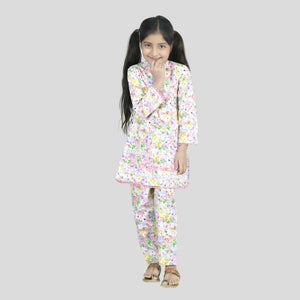 Multicolor Printed Cord Set for girls (1.5-5 years) – 100% Cotton — Rangooz