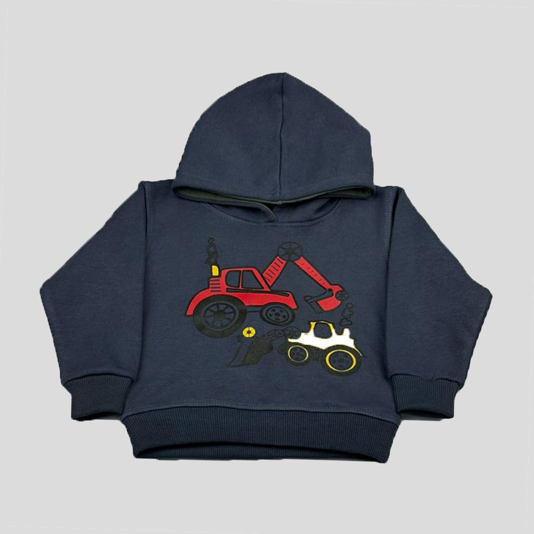 Blue Truck Printed Fleece Tracksuit