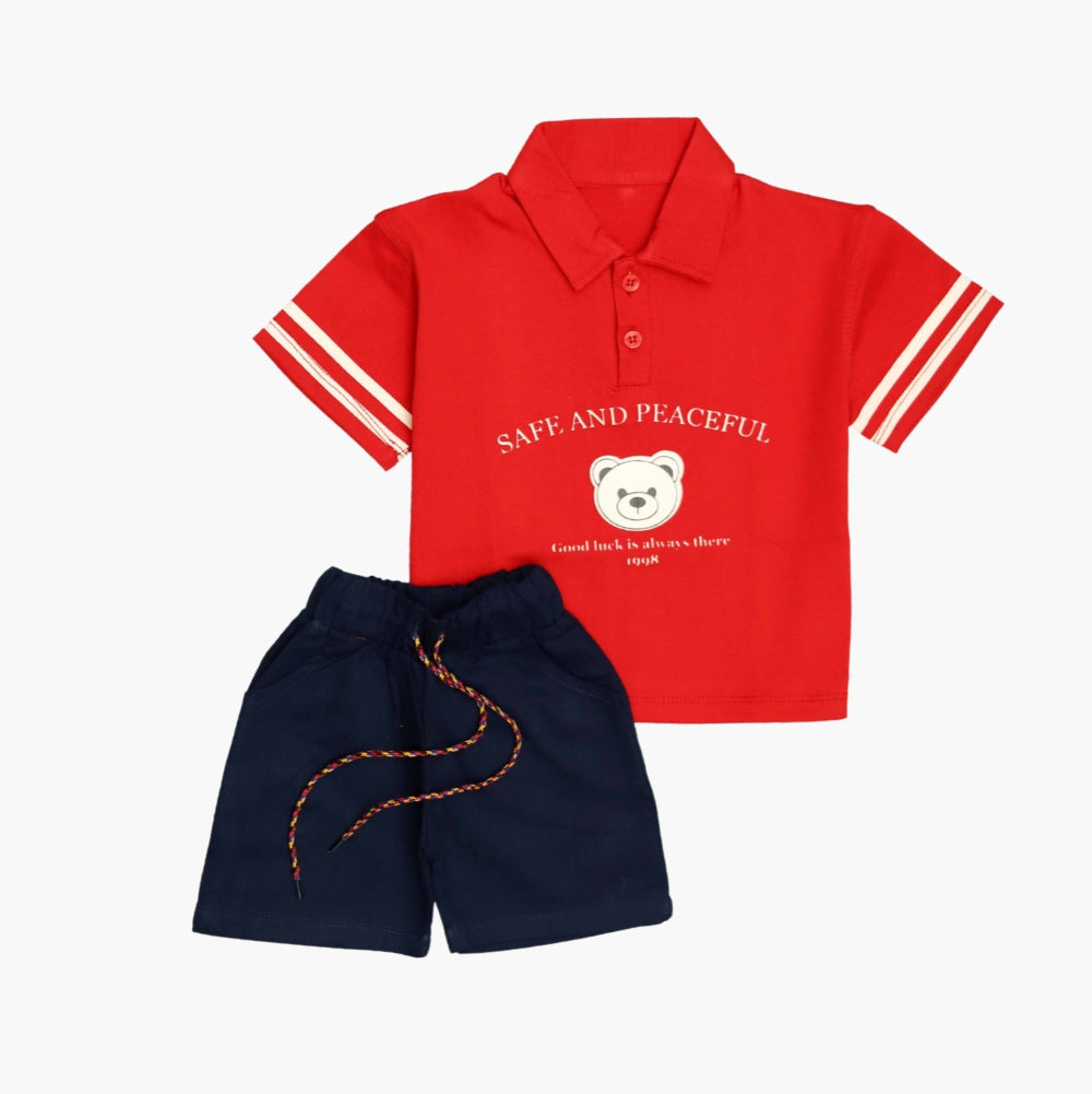 Printed Polo T-Shirt Pack for Toddler Boys – Casual Wear