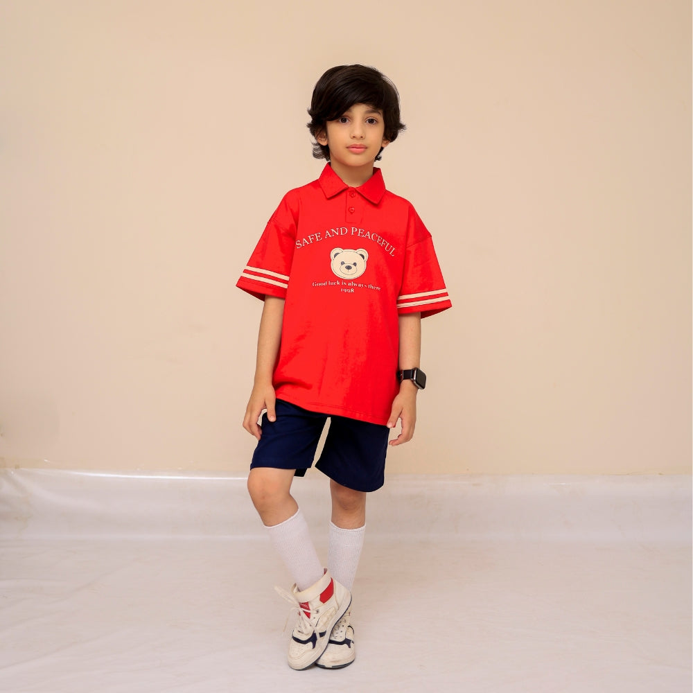Printed Polo T-Shirt Pack for Toddler Boys – Casual Wear