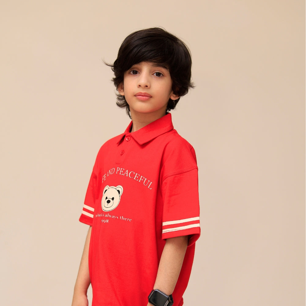 Printed Polo T-Shirt Pack for Toddler Boys – Casual Wear