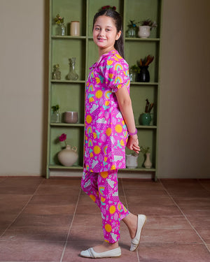 Summer Bloom Co-ord Set for girls — Rangooz