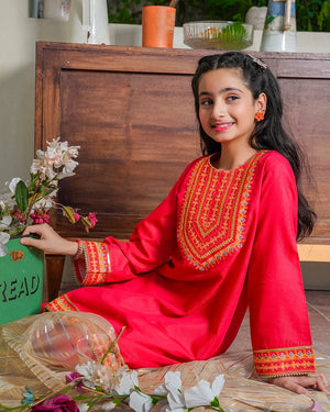 Poodle 3 PC Cotton Lawn Suit for girls — Rangooz