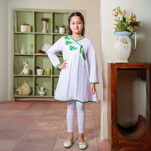 Festive Angrakha – Luxe Embroidered Ensemble Top only for girls — Rangooz