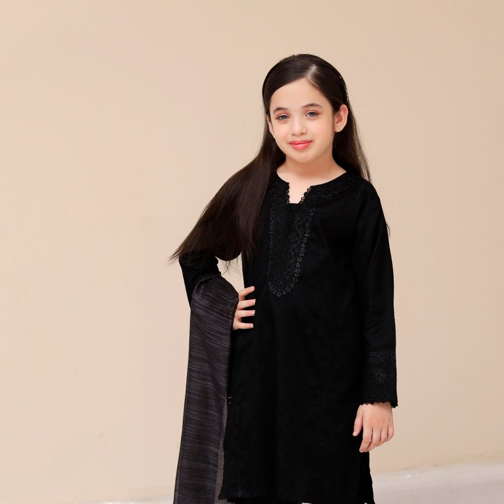 Raven 3 PC Cotton Lawn Suit for girls — Rangooz