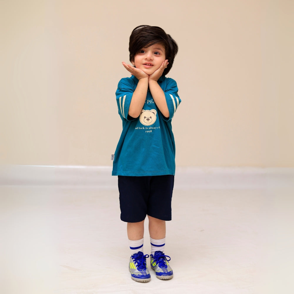 Kids Polo Shirt & Shorts Set – Lightweight Summer Wear
