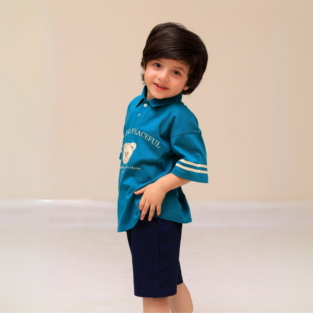 Kids Polo Shirt & Shorts Set – Lightweight Summer Wear