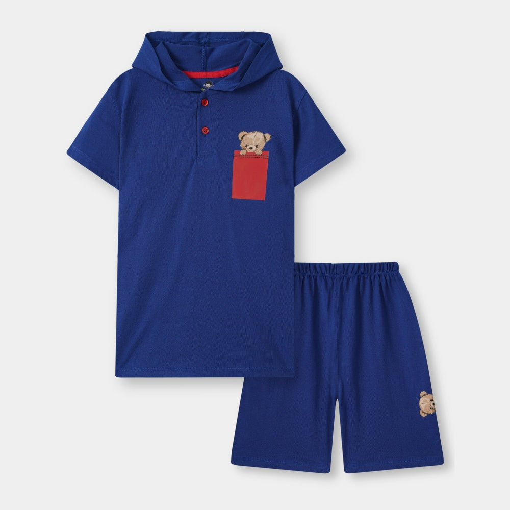 Kids Bear Hoodie and Shorts