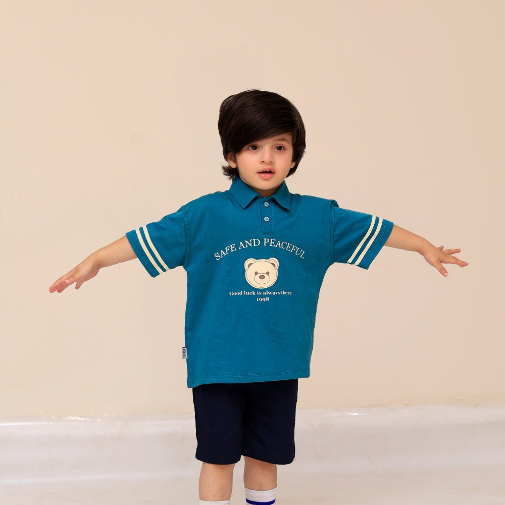 Kids Polo Shirt & Shorts Set – Lightweight Summer Wear